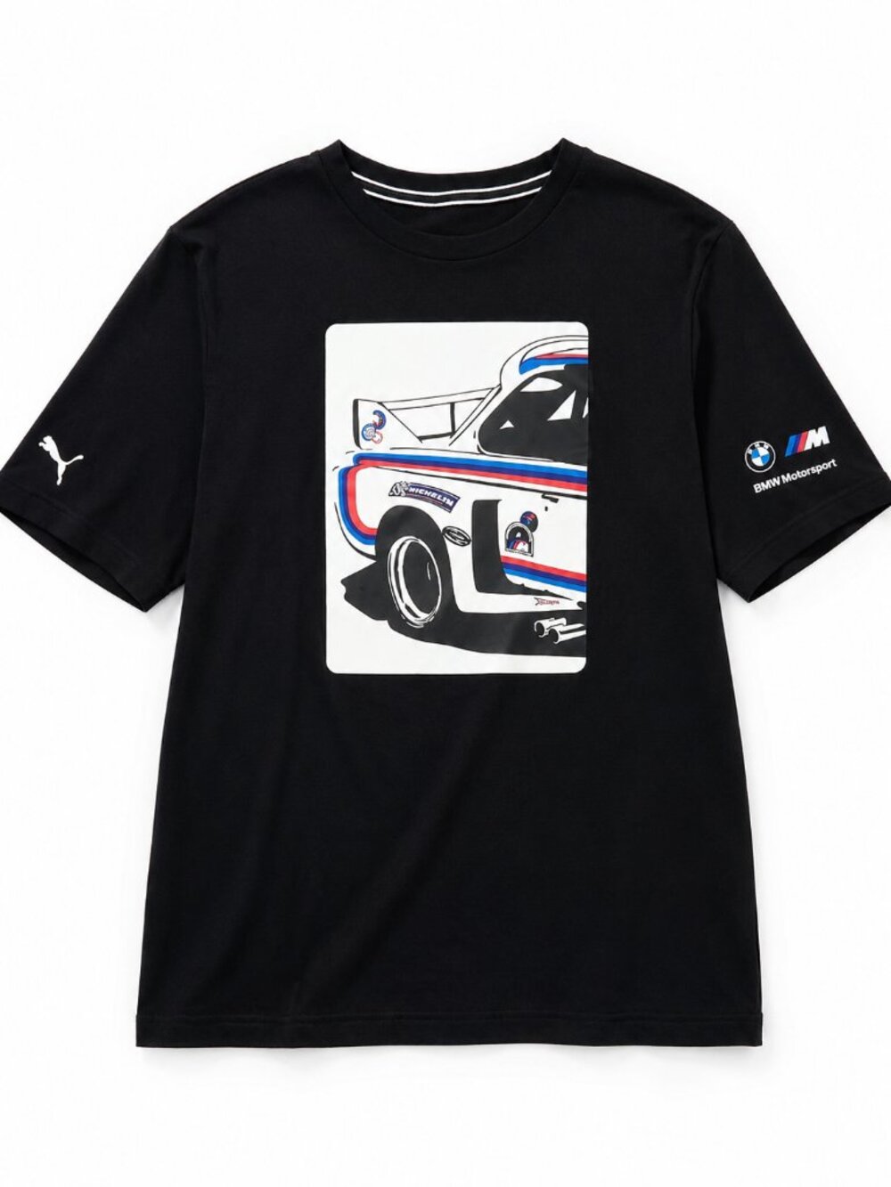 Puma BMW Motorsport Graphic Tee Men’s XL Black BMW M Series Racing Shirt